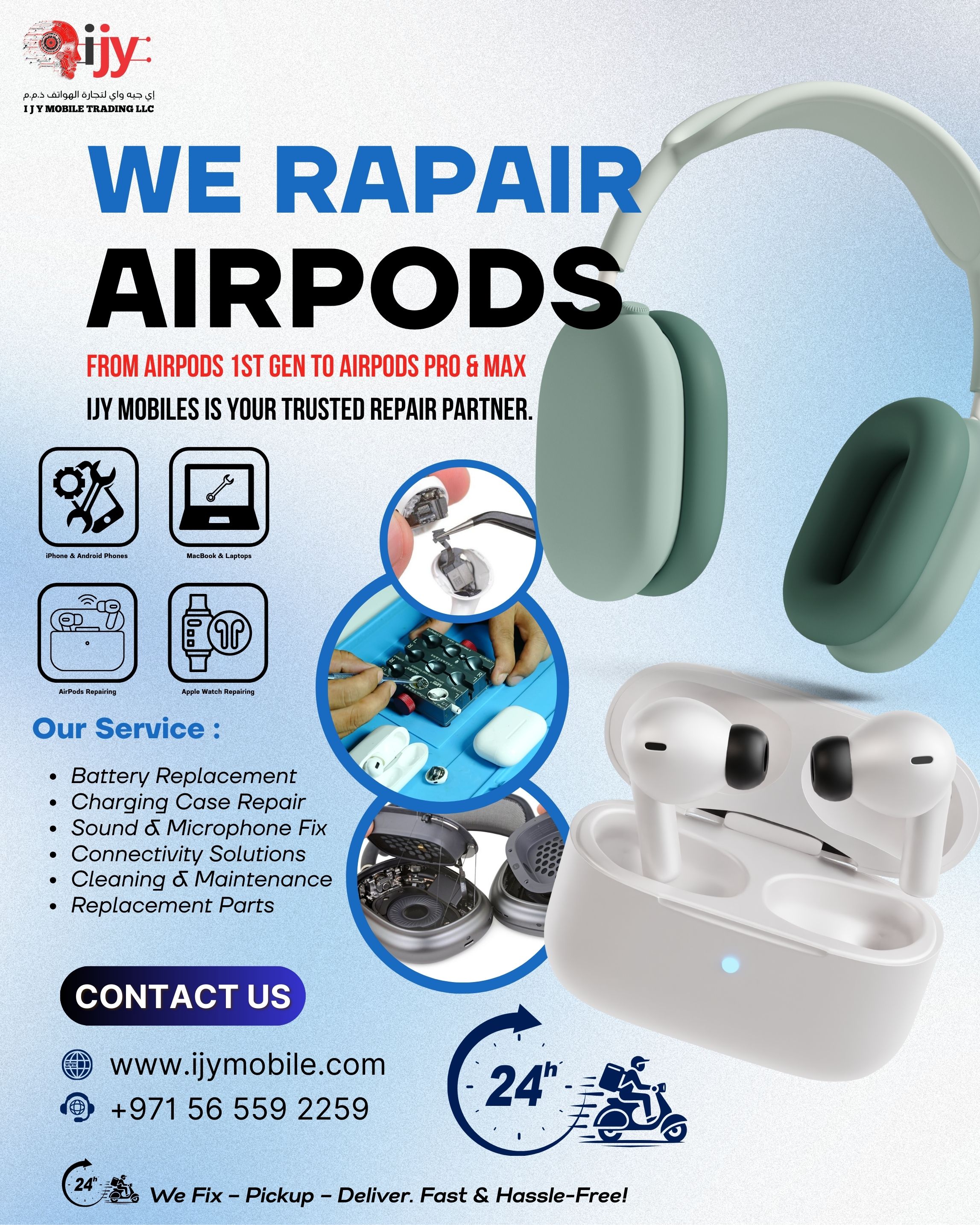 MacBook hardware repair services Dubai - Screen replacement, battery replacement